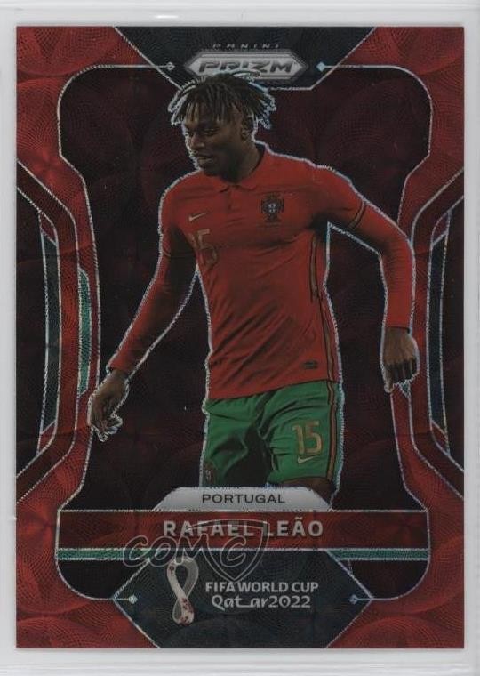 2022 Panini Prizm World Cup Qatar Choice Red Prizm Rafael Leao #181 14md