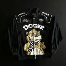 Vintage Chase Authentics Nascar Sprint Cup Digger & Friends Jacket Size Men's L