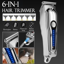 Professional Barber Hair Clippers Cordless Men Beard Trimmer Cutting Machine Kit