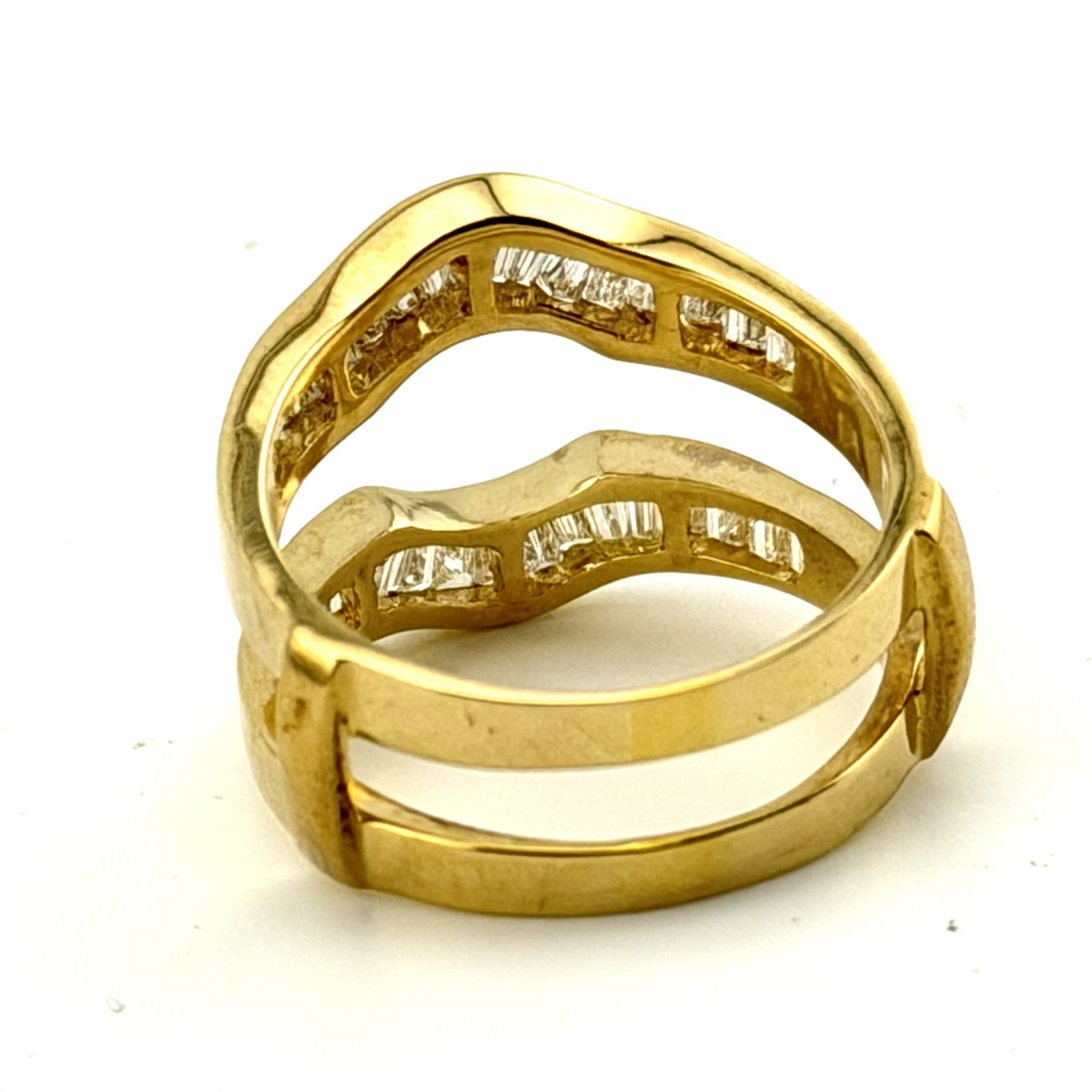 DIAMOND/SAPPHIRE/RUBY INTERCHANGING RING - 14K YE… - image 12