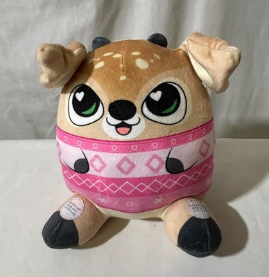 Flipeez 9'' Winter Plush Reindeer Pink - Works!
