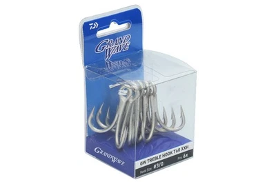 Daiwa GRANDWAVE Treble Hook T60 XXH – Drillinge 1/0 - 5/0 Meeresdrillinge - Bild 1 von 3