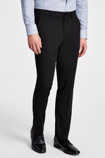 Kenneth Cole Reaction Men Techni-Cole Suit Pants Black Size 35W Pants Only 