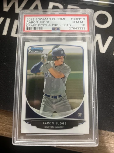 AARON JUDGE 2013 Bowman CHROME #1 Draft Pick Rookie Card RC PSA 9 MINT Yankees $