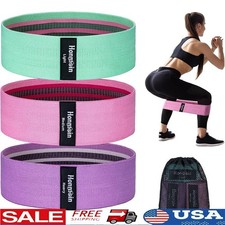 Resistance Bands Set 3 Levels Non-Slip Home Gym Yoga Pilates Full-Body Workout