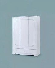 Kleiderschrank Schrank Möbel Schlafzimmer Schränke Holz Weiß Loft Einrichtung