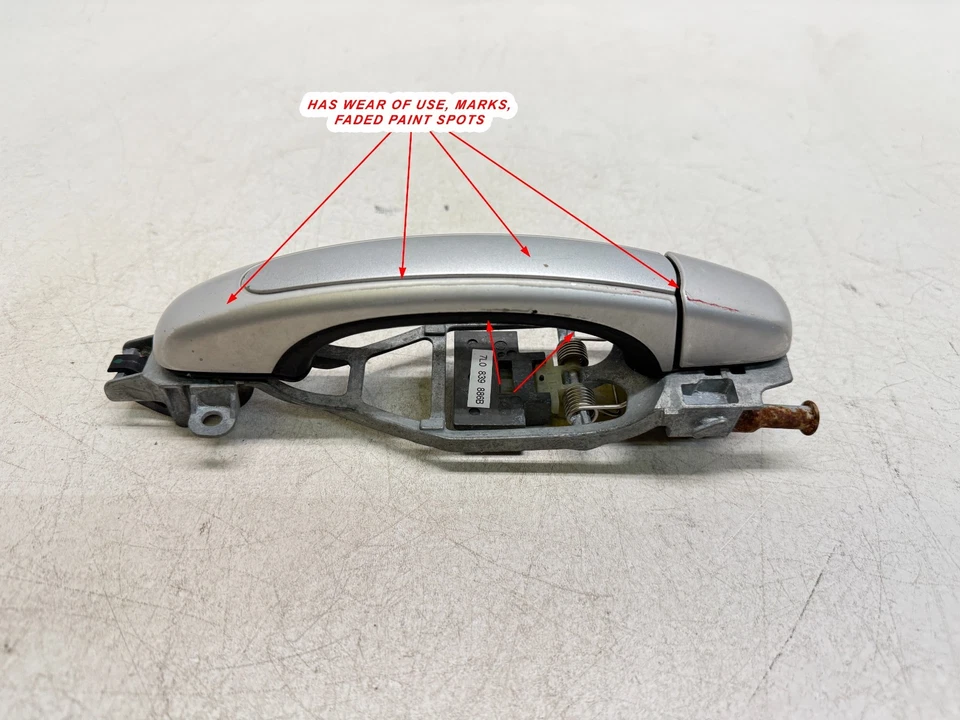 P50628 2008-2010 Porsche Cayenne maçaneta externa da porta traseira com estrutura destro fabricante de equipamento original - Imagem 2 de 4