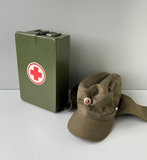 Nva Lot Trousse Médicale D'Urgence + Champ M56/M64 Mdi DDR Armée Couvercle