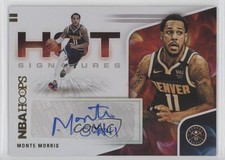 2020-21 Panini NBA Hoops Hot Signatures Monte Morris #HS-MMO Auto pe8