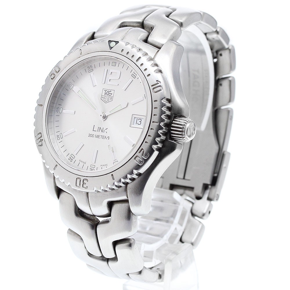 TAG HEUER Link WT1112-0 Date Silver Dial Quartz Men's Watch_904442
