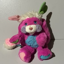 Vintage 1980s Pink Blue And Purple Prize Popple 14" Stuffed Animal Plush Toy