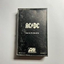 AC/DC Back In Black Cassette Tape 1980 Atlantic