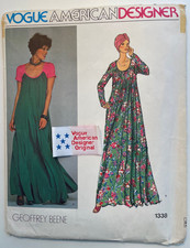 1970s Vogue GEOFFREY BEENE Evening Dress Caft...