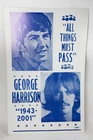 RARE Vintage Beatles Tribune Showprint George Harrison Poster Pasteboard 22 x 14