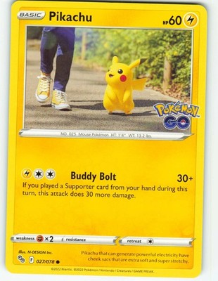 Pikachu - 27/78 Pokémon GO - Pokémon TCG - 2022