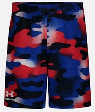 Boys Under Armour USA Street Camo Volley Swim Shorts; Youth XL; NWT