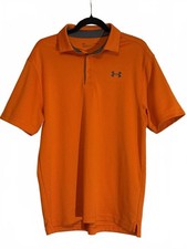 Under Armour Men's Loose Fit Orange Polo Shirt Medium