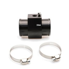 Temperature Gauge Adapter 38mm Aluminum Black For Water Temp Sensor