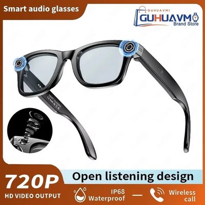 AI Smart Glasses | Bluetooth Camera Recorder  100+ Language Translation