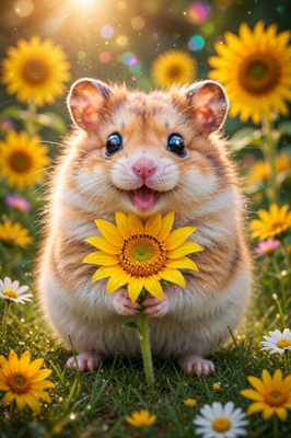 #ad Cute Hamster 4K Wallpaper Printable HD Animal Art Kids Nursery Background 1414 $2.00