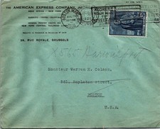GOLDPATH: Belgium cover 1930 to USA CV903_P15