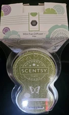 Scentsy Mini Fan Diffuser Slate W/USB Cord & Amazon Rain 2 Pack Scentsy Pods Set