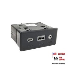 Black Audio Player and USB Receptacle Assembly Compatible with Chevy Malibu