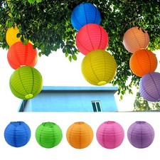 Paper Lanterns 8'' Outdoor Party Decorations Living Room Decor For Birthday