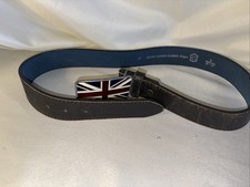 Genuine Leather British Flag Belt