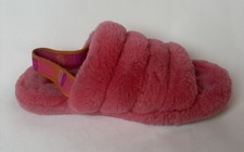 UGG Fluff Yeah Slides Slippers Slingback Pink Women s 6 EU 38 S/N 1117429K