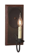 Wilcrest Sconce in Espresso with Salem Brick