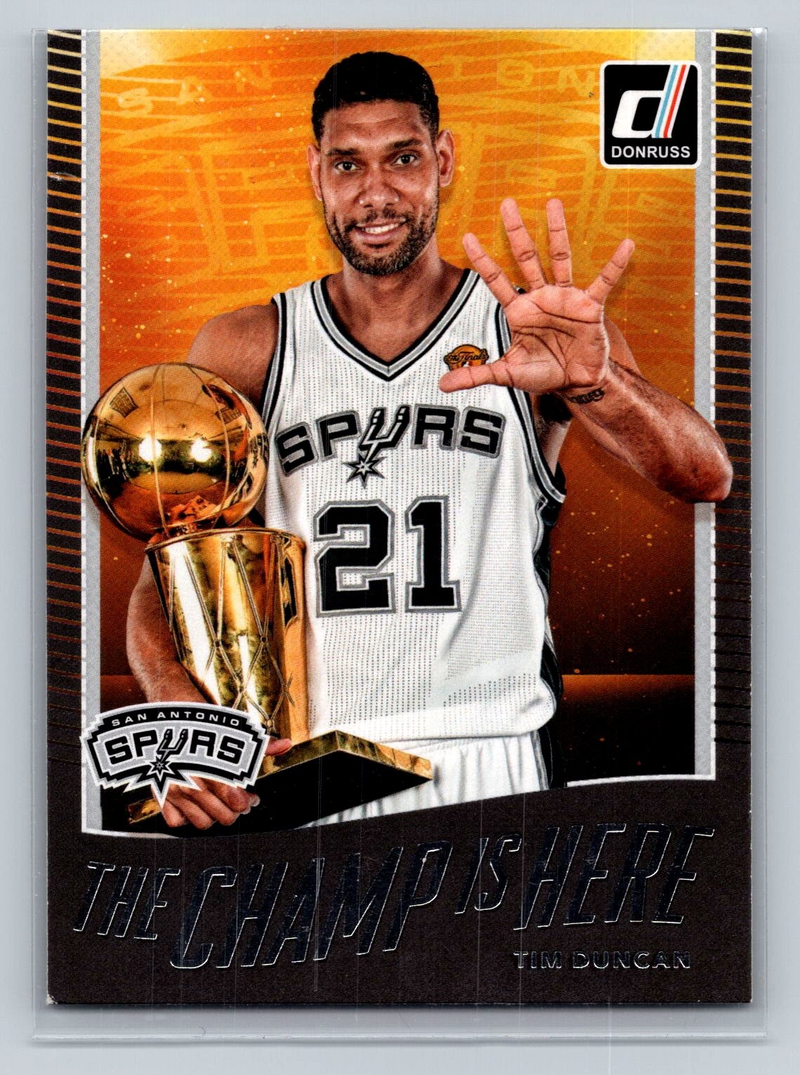 2017 Donruss #11 Tim Duncan  The Champ is Here