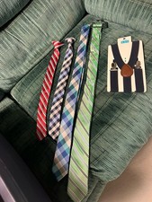 Boys Ties And Suspenders, Including Clip-ons  Ralph Lauren And Tommy Hilfiger
