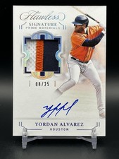 2022 Panini Flawless Signature Prime Materials Yordan Alvarez Auto /25 #SPM-YA