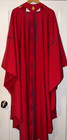 BEAUTIFUL CATHOLIC PRIESTS RED BLUE & GOLD CHASUBLE & STOLE SLABBINCK BELGIUM — photo 3