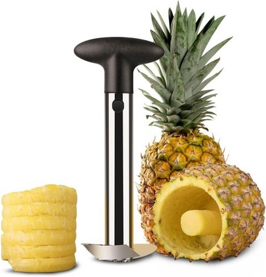 Pineapple Corer Slicer Peeler, Stainless Steel Eye Remover Decorer Wedger