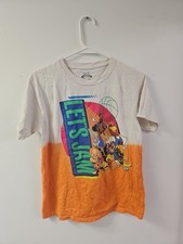 Space Jam New Legacy Basketball Looney Tunes T Shirt Youth Size L 2 Tone Lebron