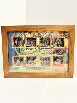 Vintage Classic Grimm Fairy Tale Little Red Riding Hood 3D Shadow Box Pop Up