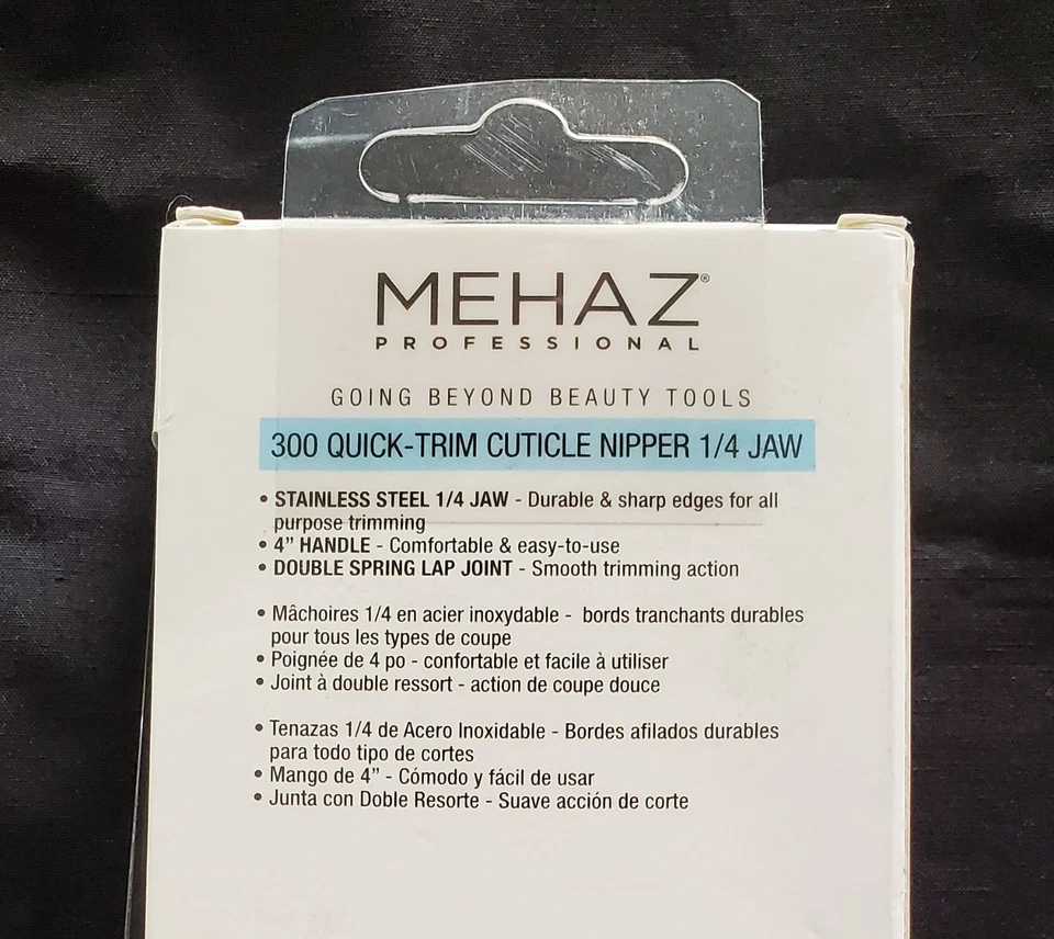 Alicate para cutículas de ajuste rápido MEHAZ Professional 300 1/4 mandíbula Foto 2 de 2