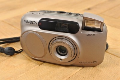 Minolta Capios 25 analoge Kompaktkamera 35 mm aus Japan, getestet