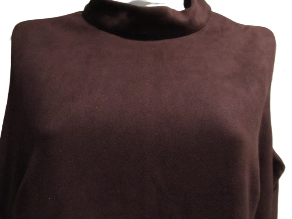 Vestido envolvente sintético marrón Emma & Michele - Detalle de anillo con cinturón sin mangas - Talla 8 Foto 3 de 4