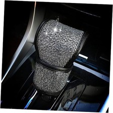 Bling Bling Auto Gear Shift Knob Cover,Auto Gear Shift Small White Diamond 