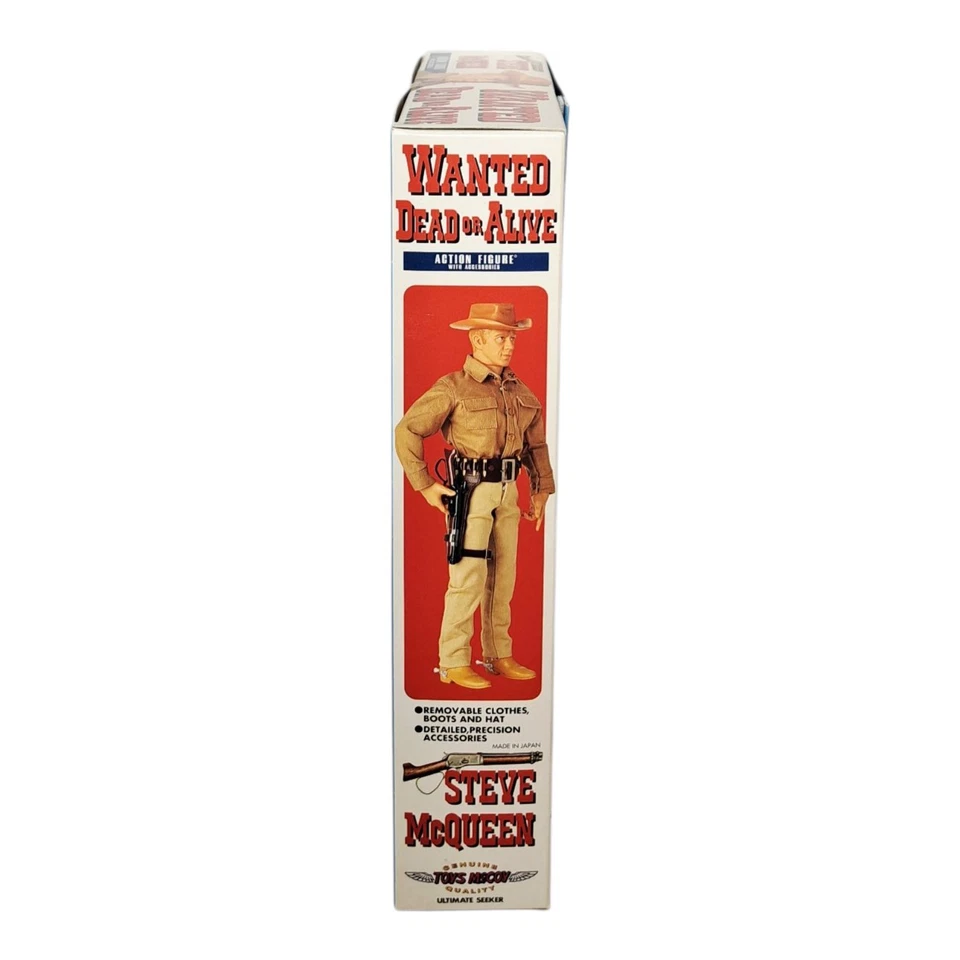 Figura de acción de colección rara Steve McQueen "Wanted Dead or Alive" Josh Randall sin usar, en caja Foto 3 de 4