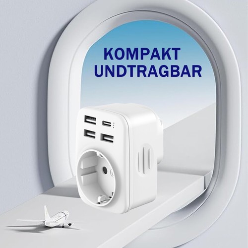 USB Reiseadapter 5-IN-1 for USA Steckdose Adapter für Kanada Thailand Mexiko . - Bild 15 von 22