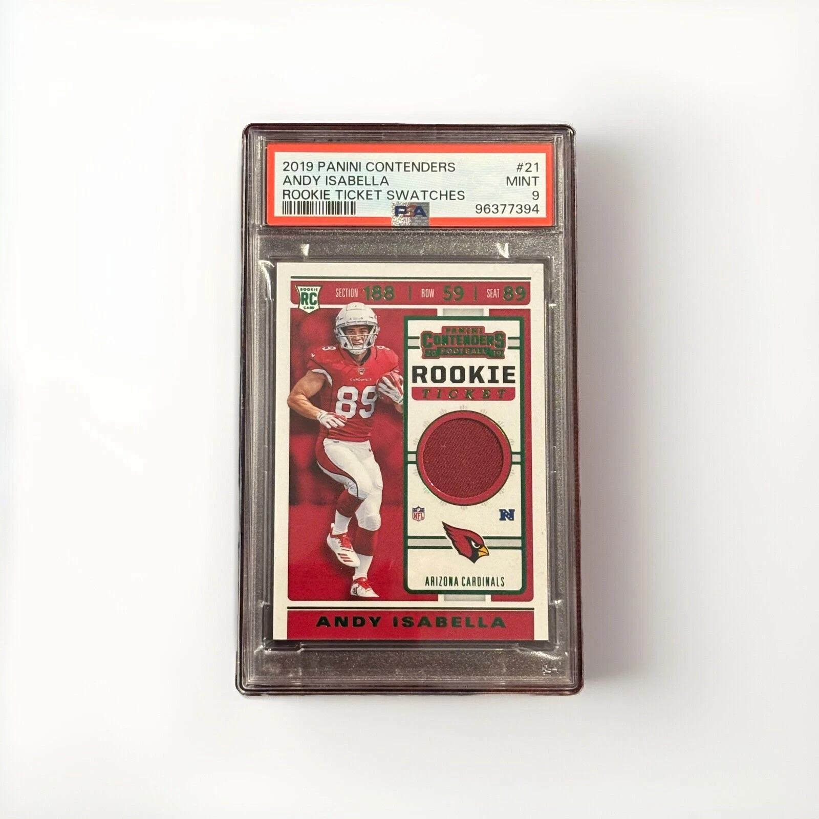 Andy Isabella Panini Contenders Rookie Ticket Swatches #21 Base