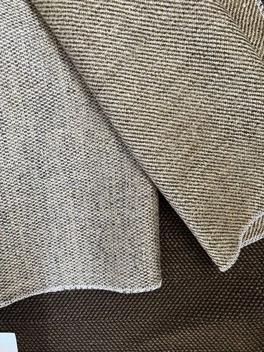 Duralee Designer Upholstery Fabric Woven Texture Beige Tan Brown Set/ 3 - Picture 4 of 6