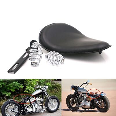 Solo Bobber Seat Compatible With Moto Guzzi California / 1400 Custom Craftride BR18 With Bracket Base