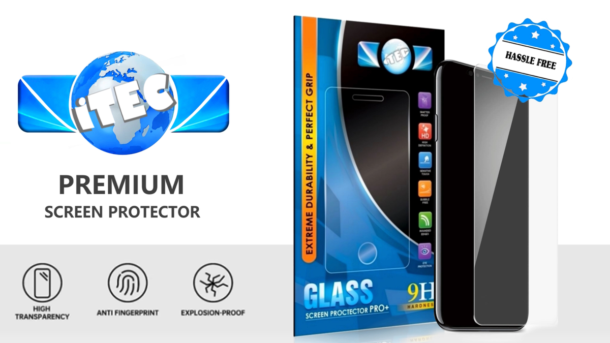 Luminous Fluorescent Tempered Glass Screen Protector for iPhone 15 14 13 12 11 Pro Max XS XR 8 7 6 Plus with 10-Pack from Cell Phone Screen Protectors - price 0.51