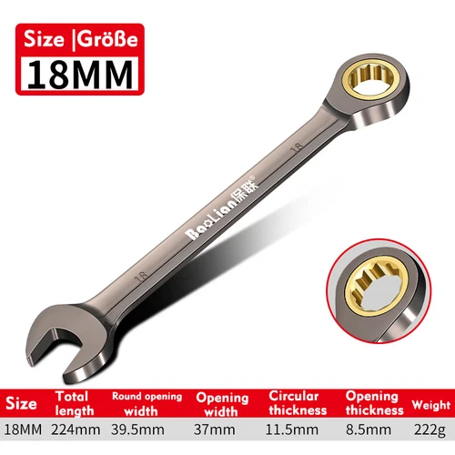 6mm - 32mm Ratschen-Ringmaulschlüssel Ratschenschlüssel Knarrenschlüssel SW - Bild 20 von 58