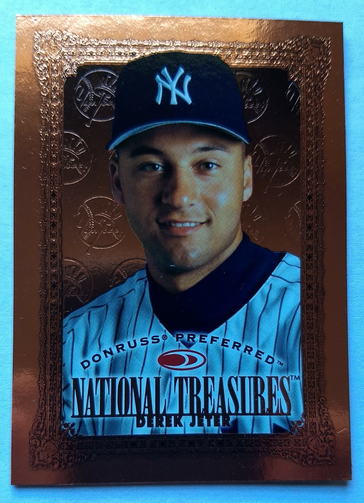DEREK JETER, 1997 DONRUSS PREFERRED #184, NATIONAL TREASURES, YANKEES